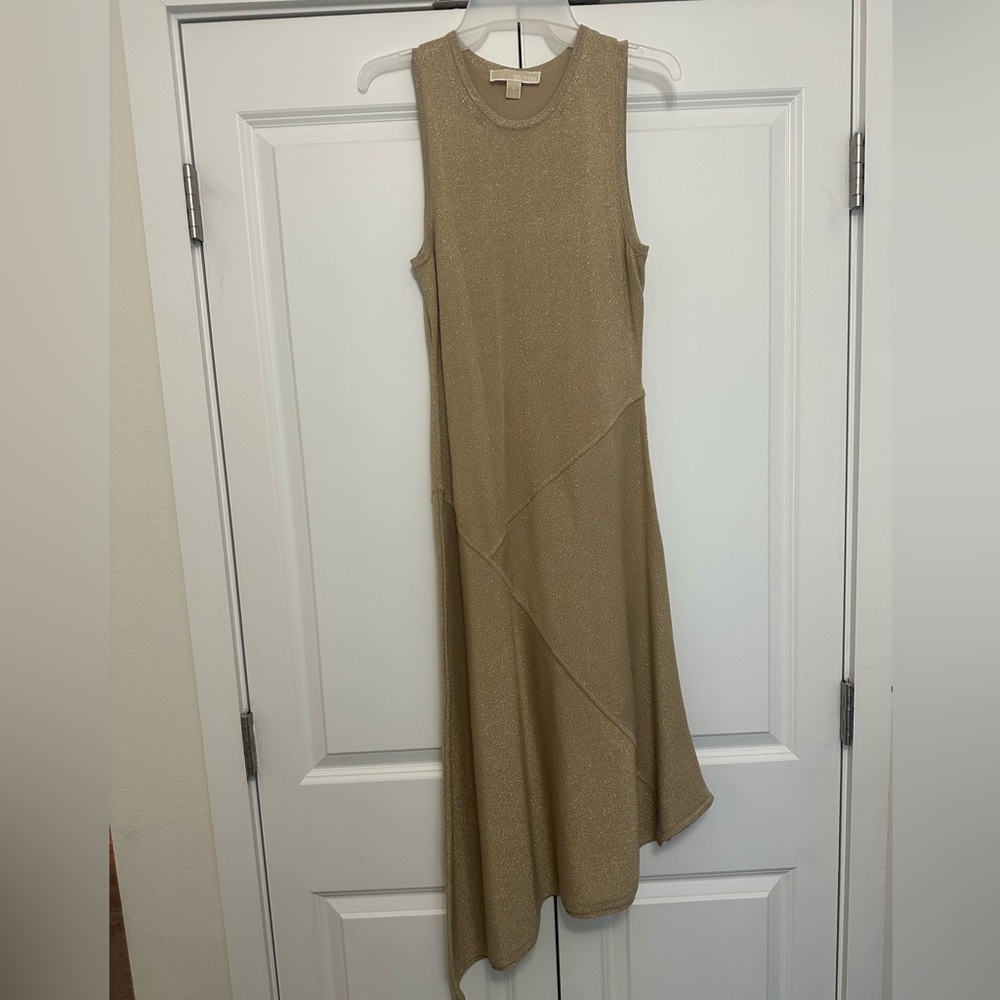 Michael Kors Tan Sleeveless Sheath Dress